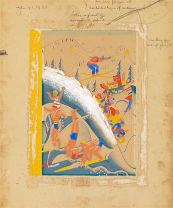 (THE NEW YORKER / COVER.) THEODORE HAUPT. Summer and Winter Activities.